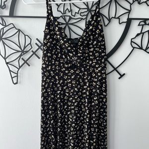 TRIXXI black floral minidress with cutout